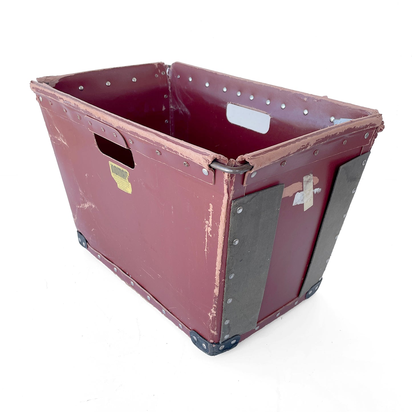 Pair of Vintage Industrial ‘Vulcanised’ Card Storage Crates