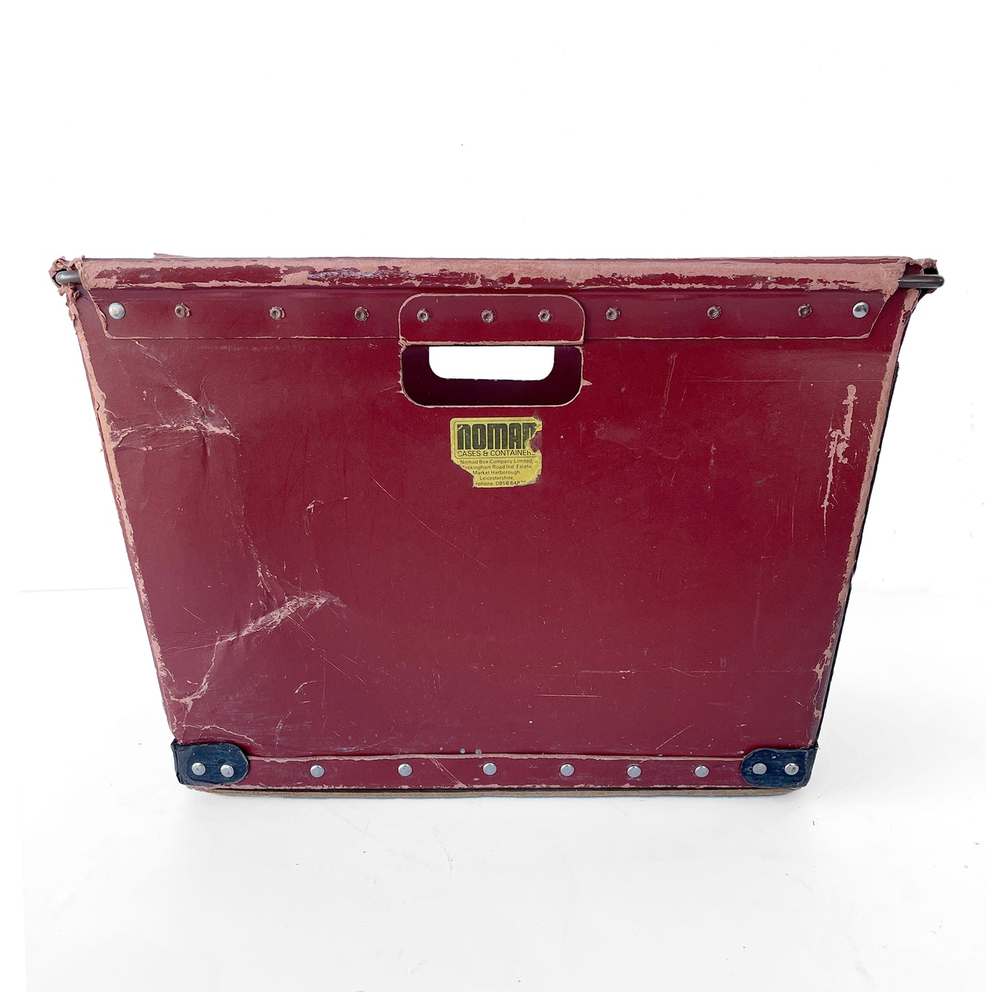 Pair of Vintage Industrial ‘Vulcanised’ Card Storage Crates