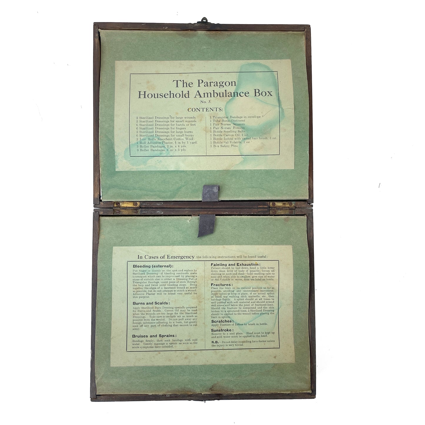 1930s ‘Paragon’ First Aid Case with Contents