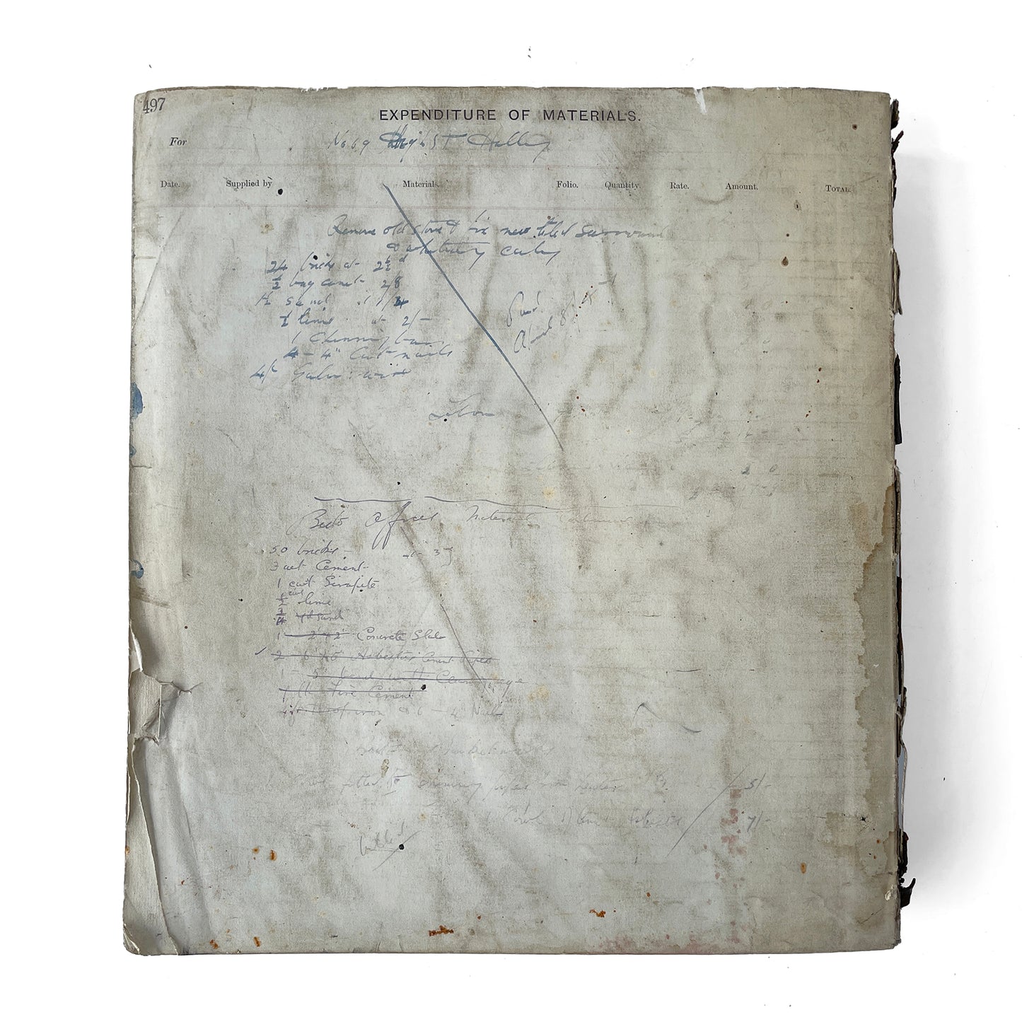 1944 – 1948 Builder’s Ledger