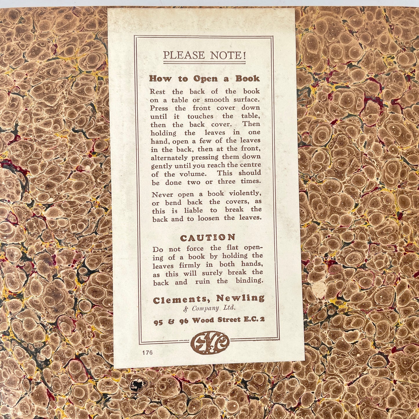 1938 Fabric Bound Ledger – Option 3