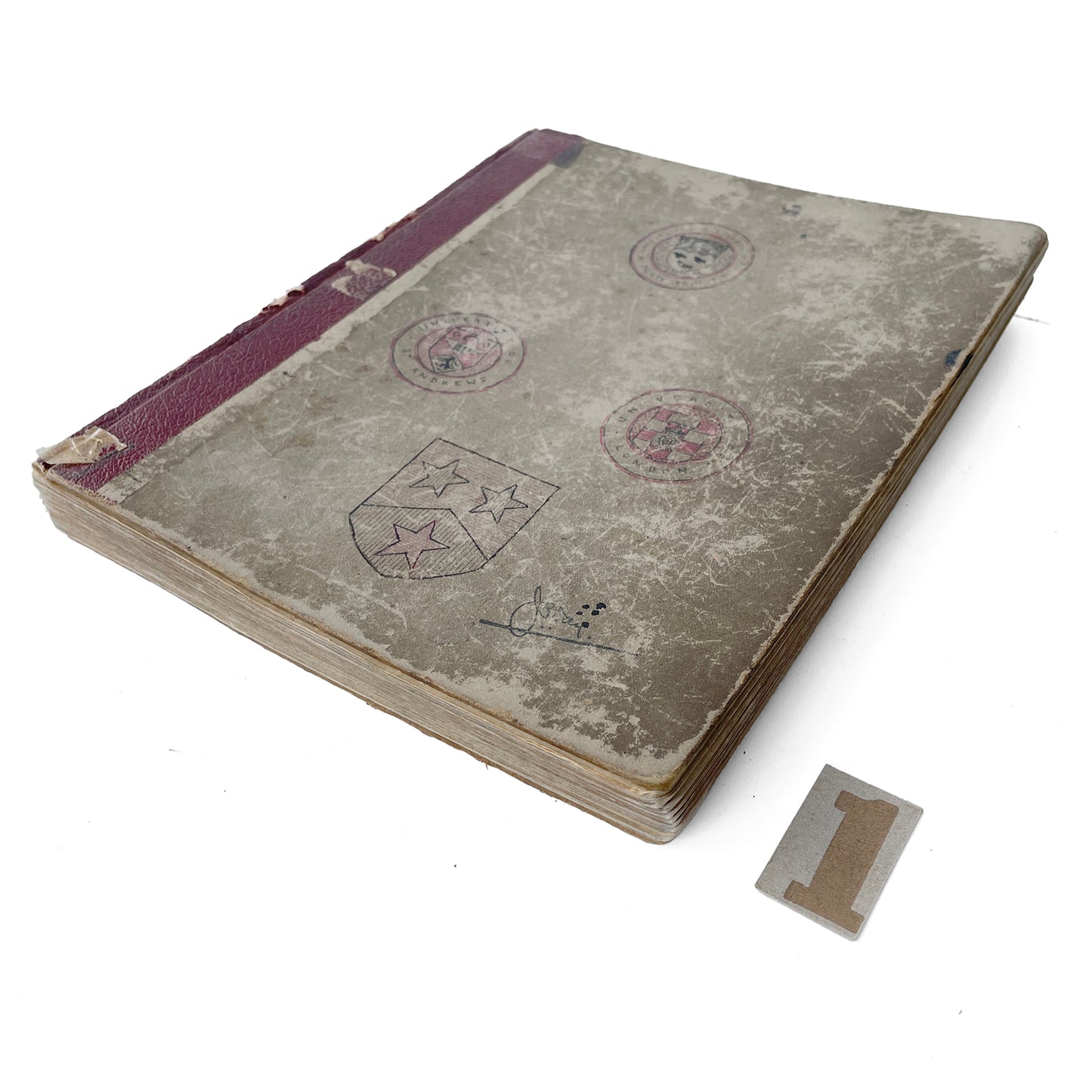 Fantastic 1924 Economics Handwritten Notebook - Option 1