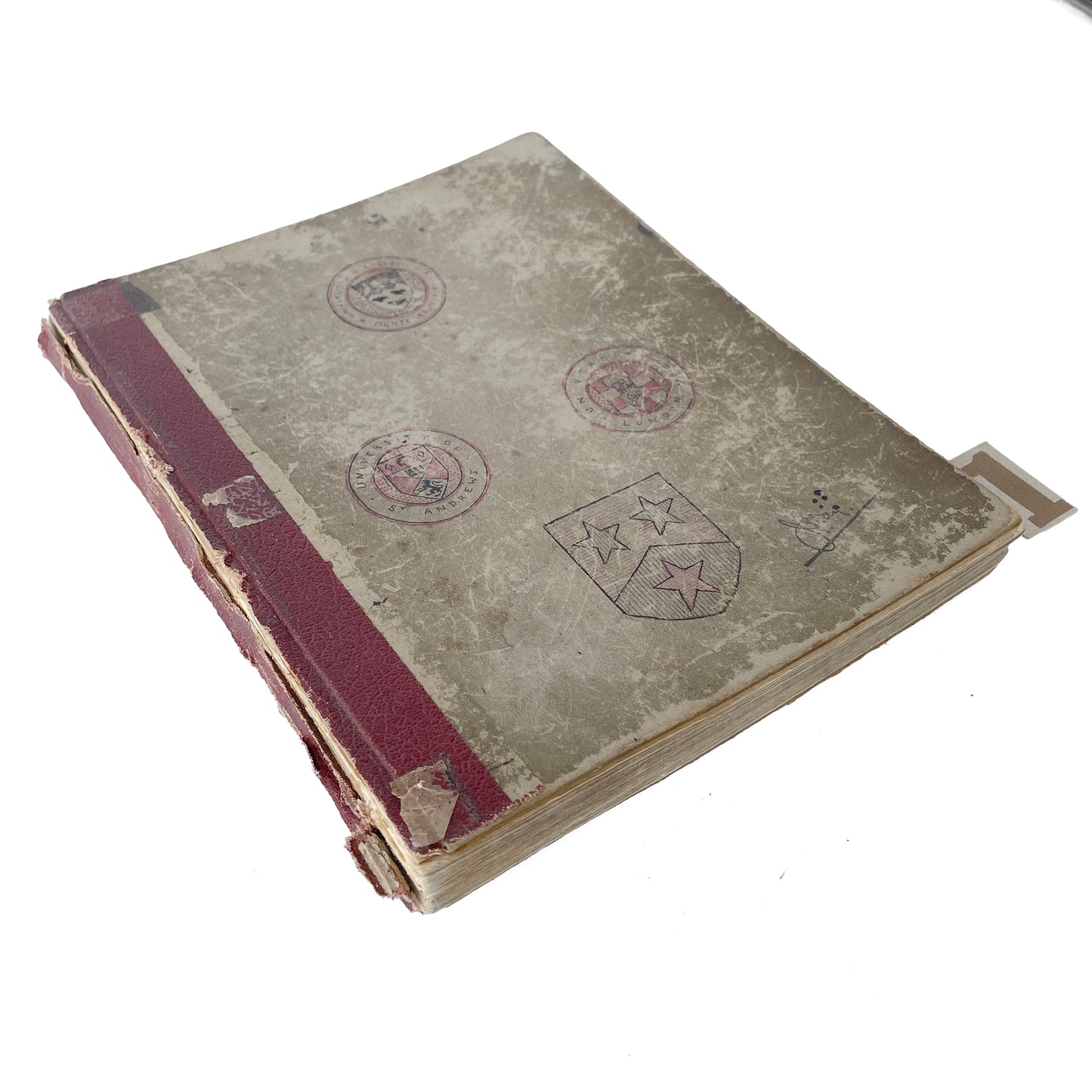 Fantastic 1924 Economics Handwritten Notebook - Option 1