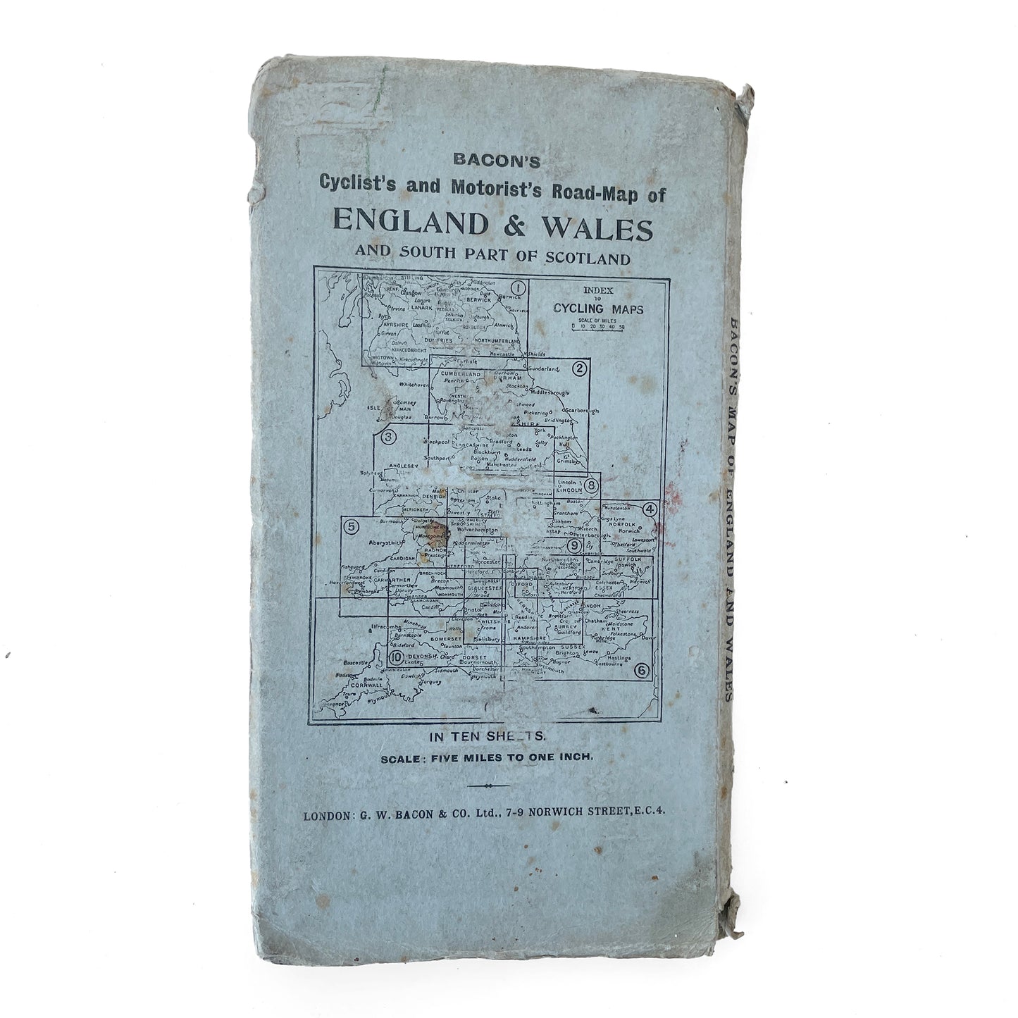 Early 20th Century Map of England and Wales