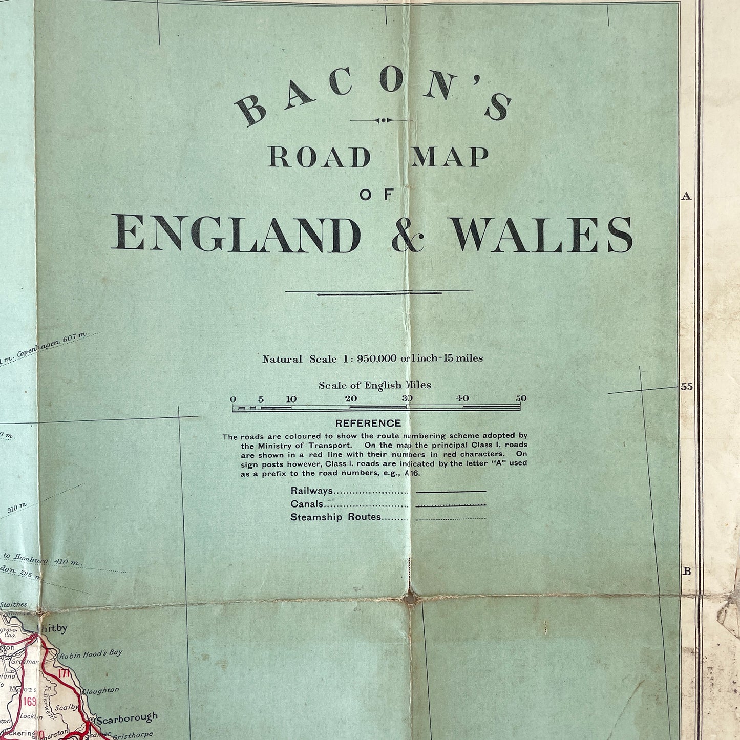 Early 20th Century Map of England and Wales