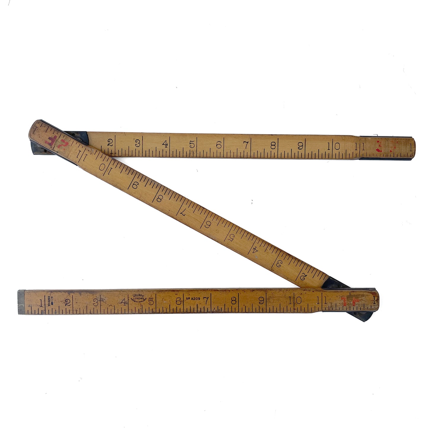 Vintage 3 Foot Folding Ruler