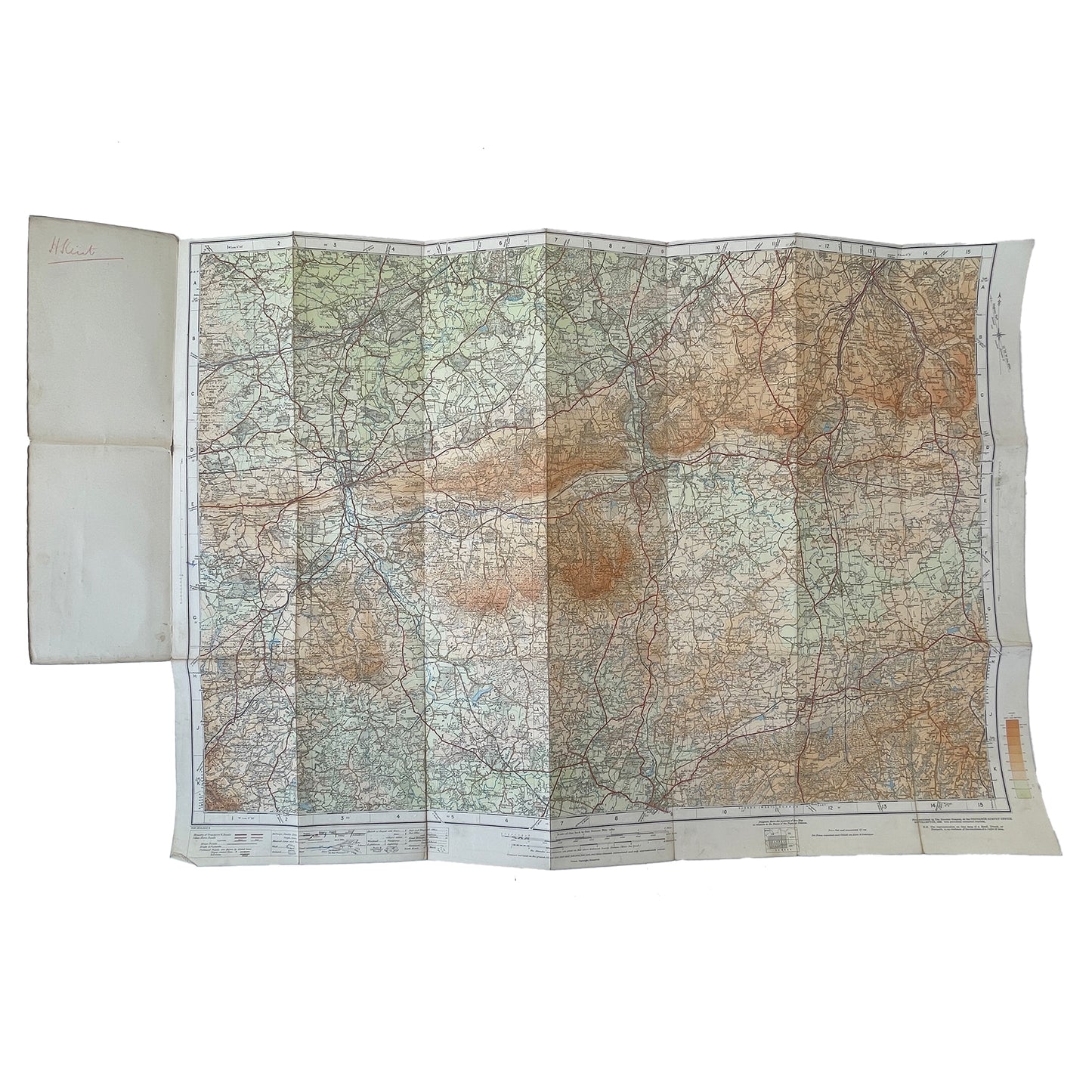 1929 Map of Dorking & Leith Hill