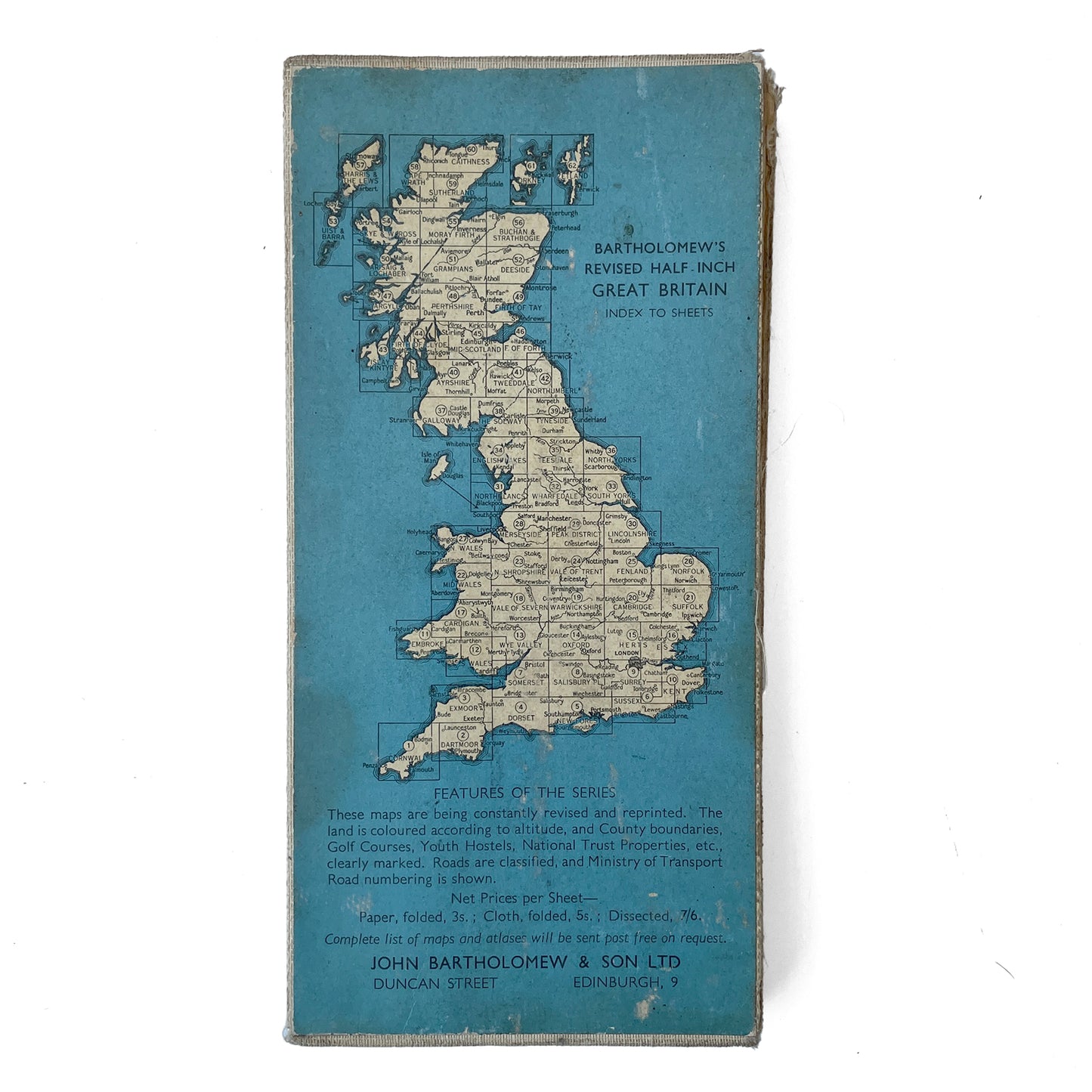 1952 Map of Exmoor