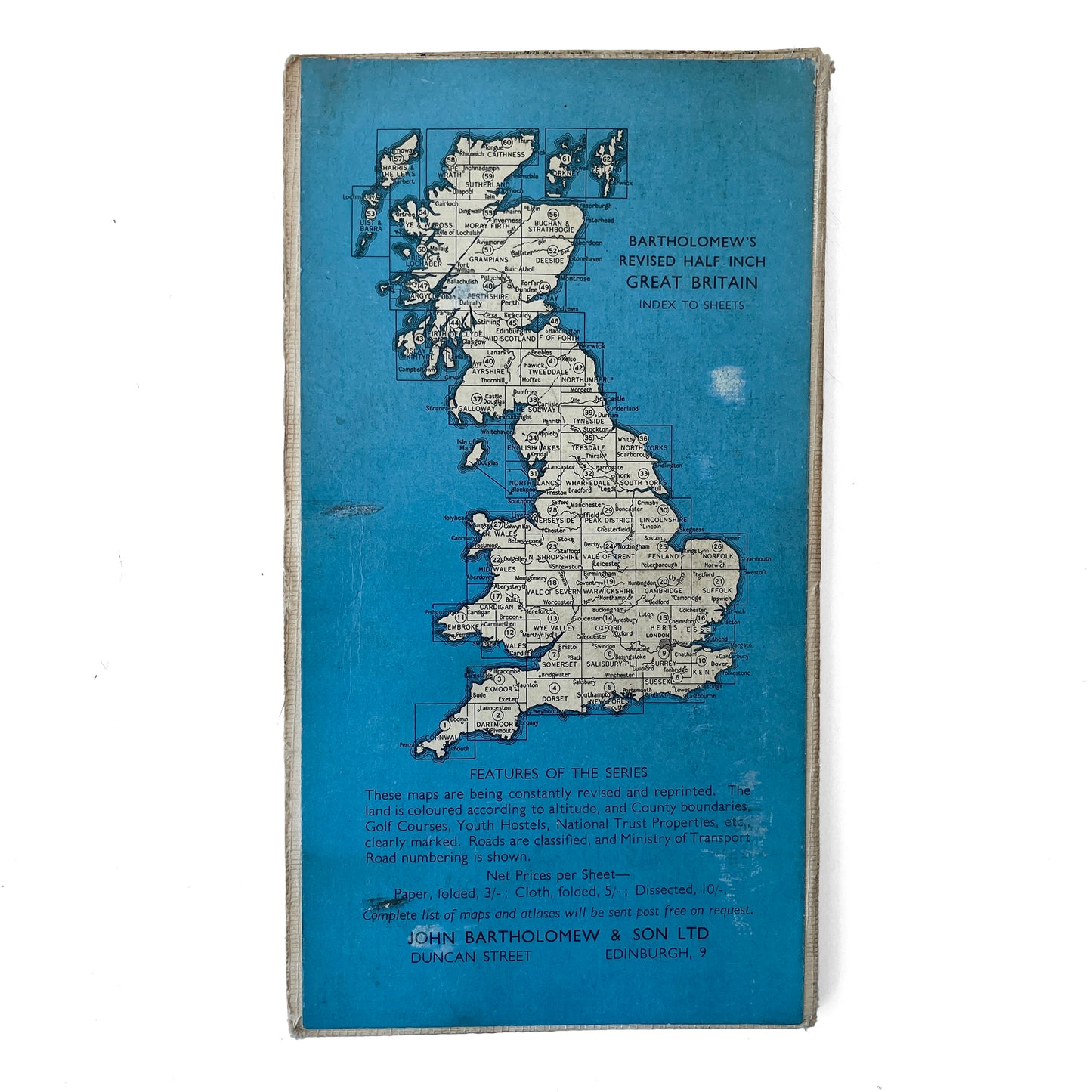 1957 Map of Dorset