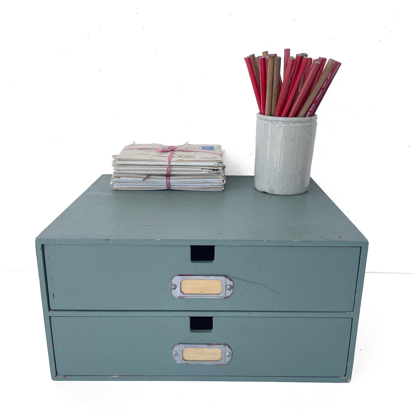 Vintage Painted Desktop Drawers – Option 1