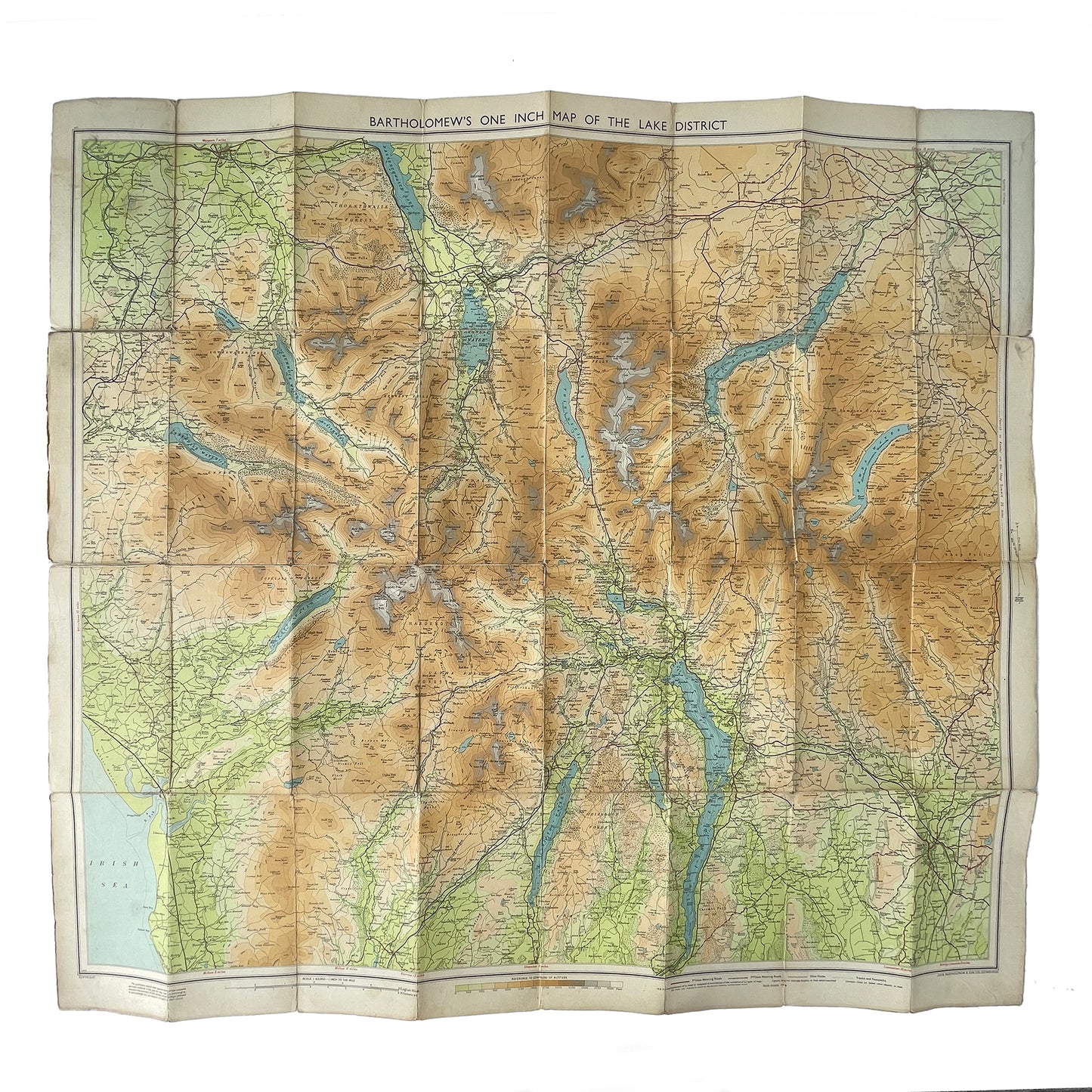 1957 Map of The Lake District