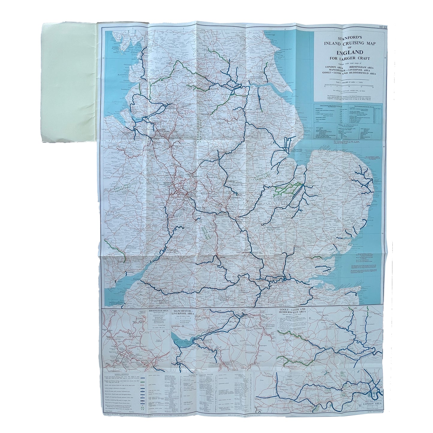 1965 Stanford’s Map for Inland Cruising
