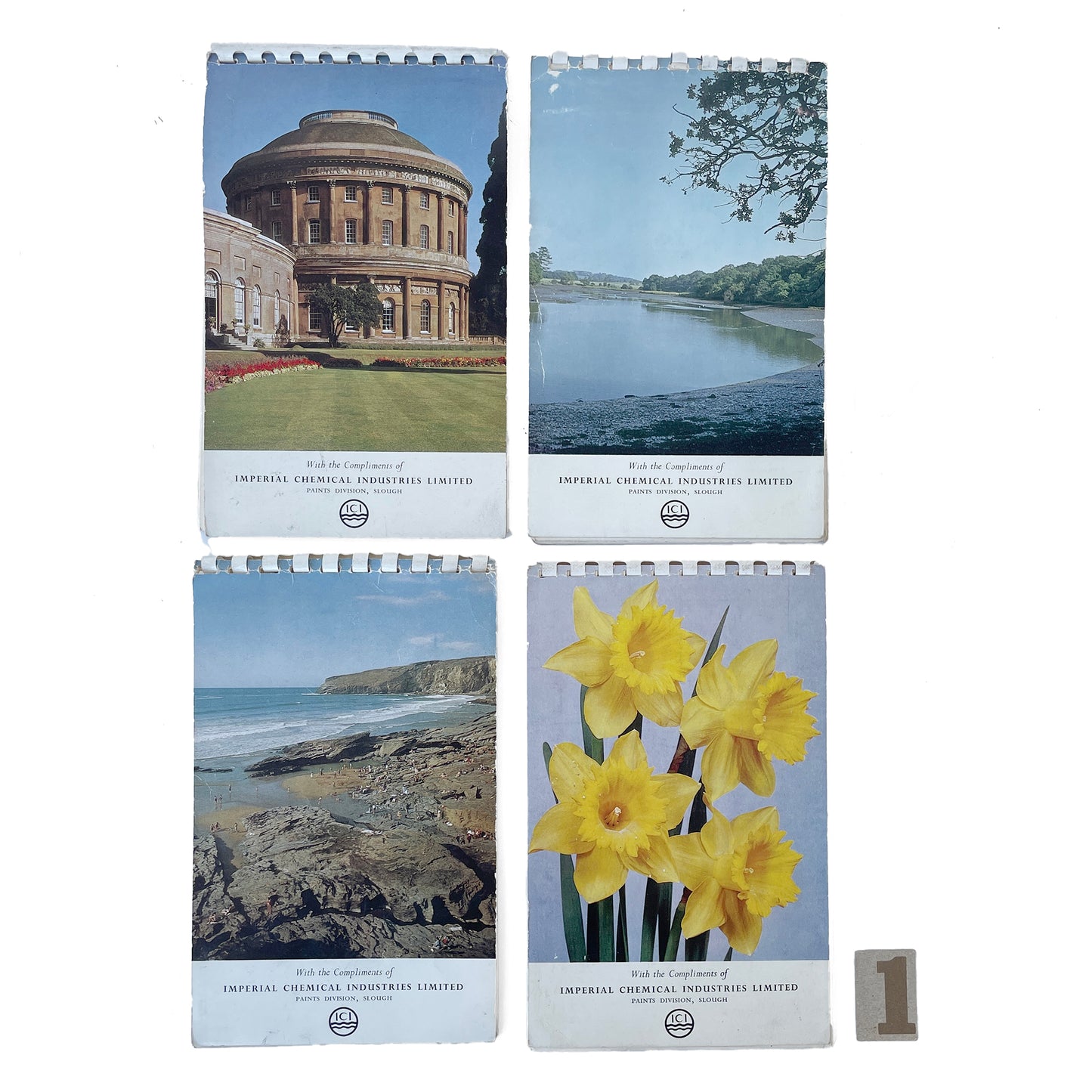 Set of 4 ICI Notebooks Dated 1965/65/66 – OPTION 1
