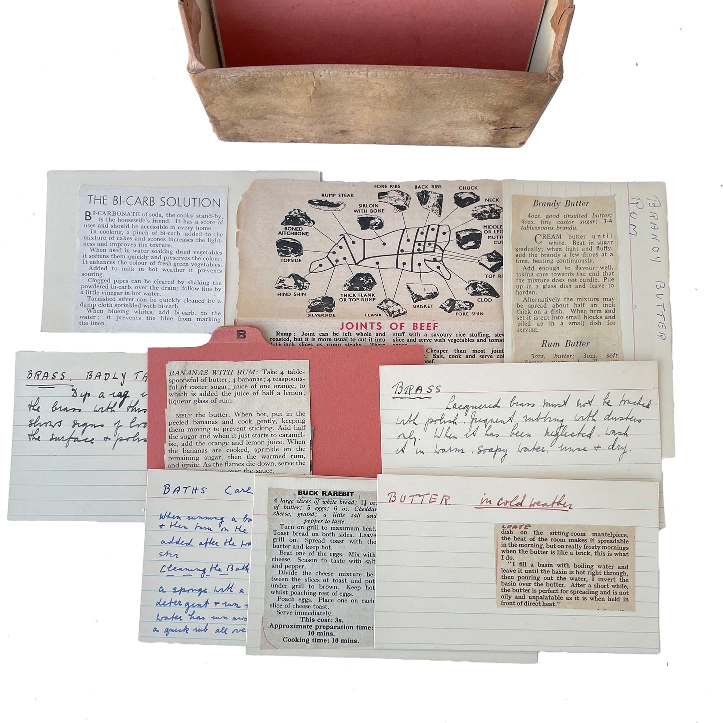 Fascinating Index Card Box Filled with Household Tips