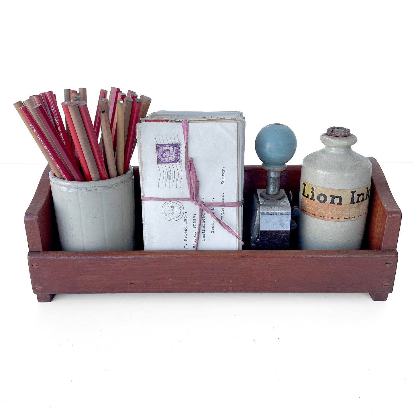 Desktop or Wall Mounted Shelf from a 1950s Boat
