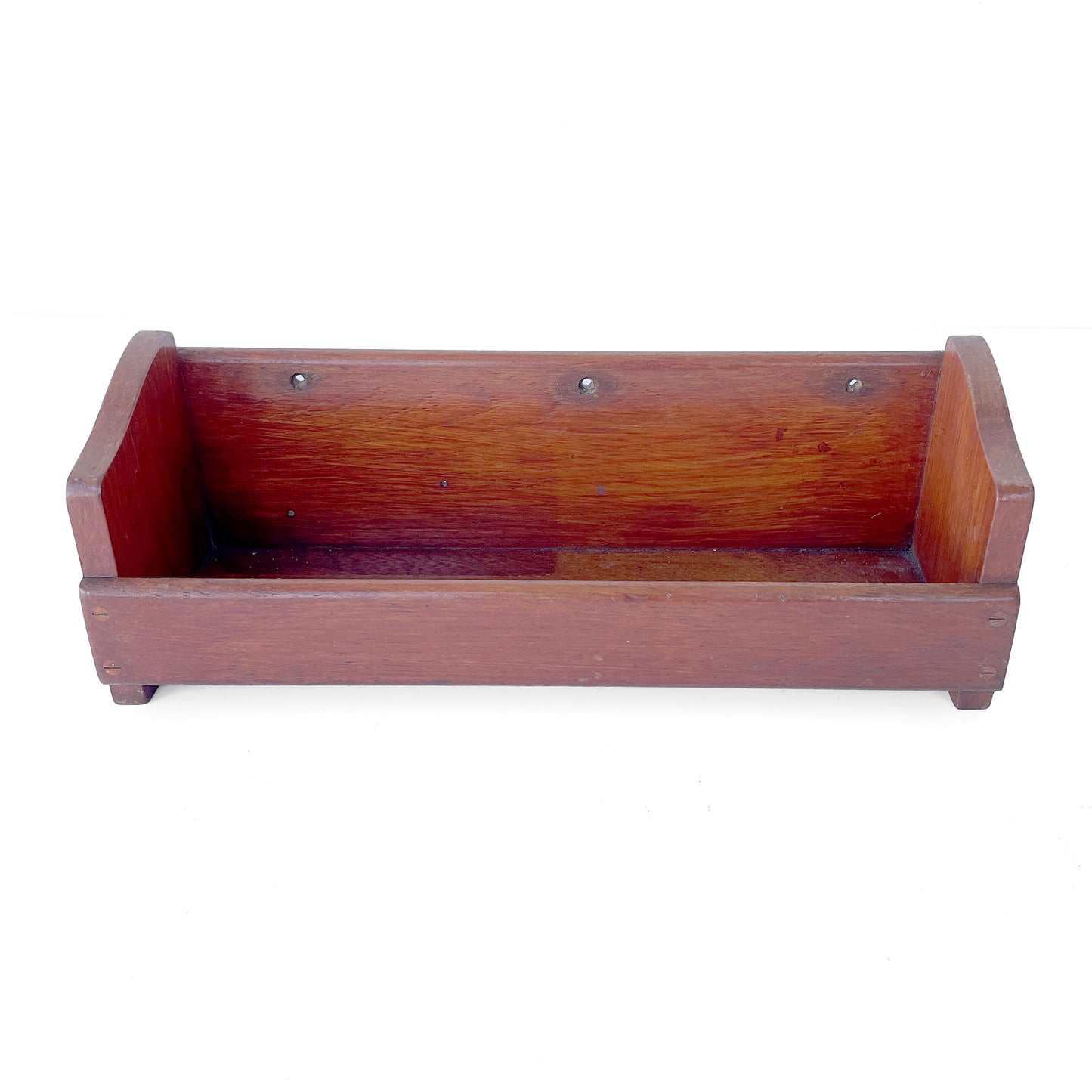 Desktop or Wall Mounted Shelf from a 1950s Boat