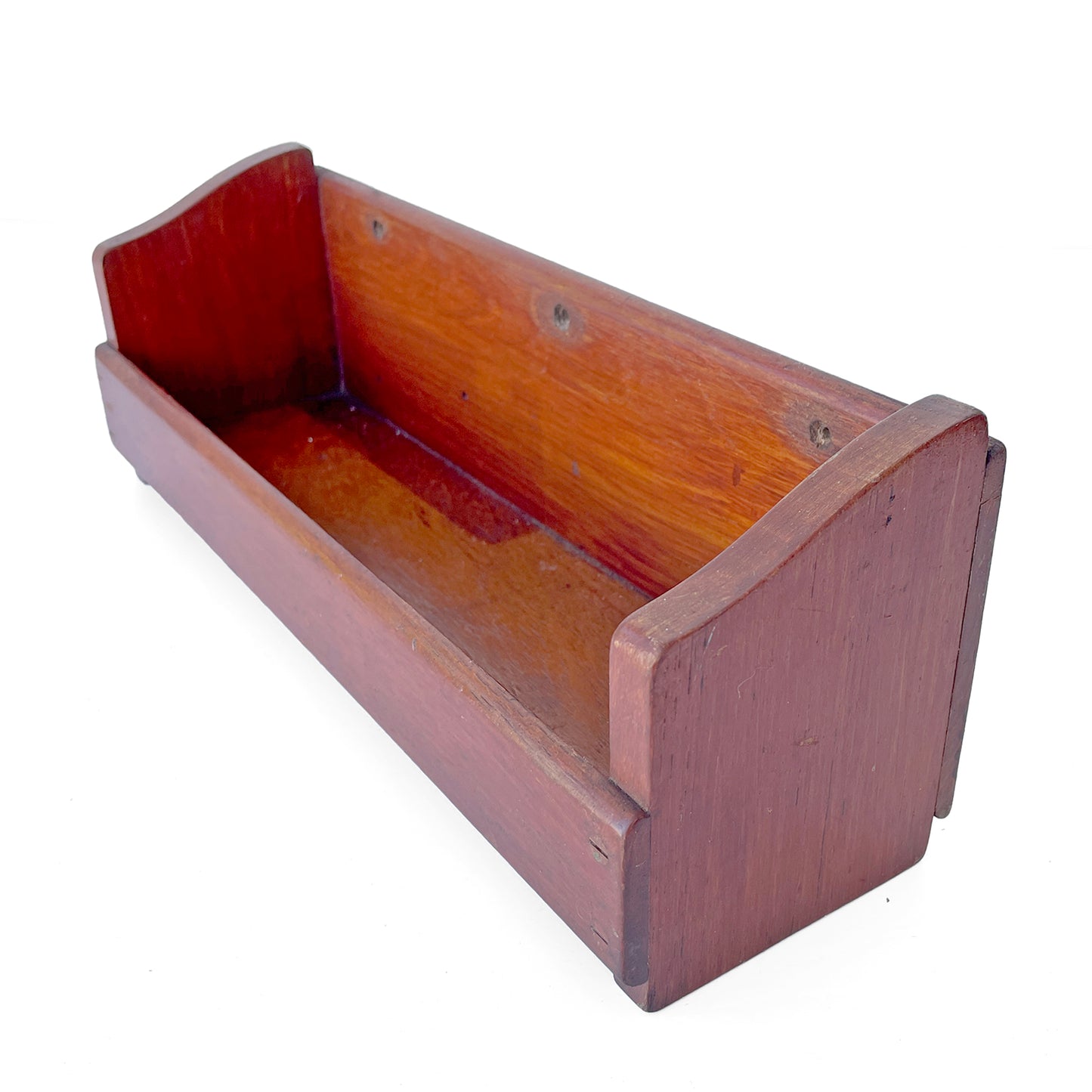 Desktop or Wall Mounted Shelf from a 1950s Boat