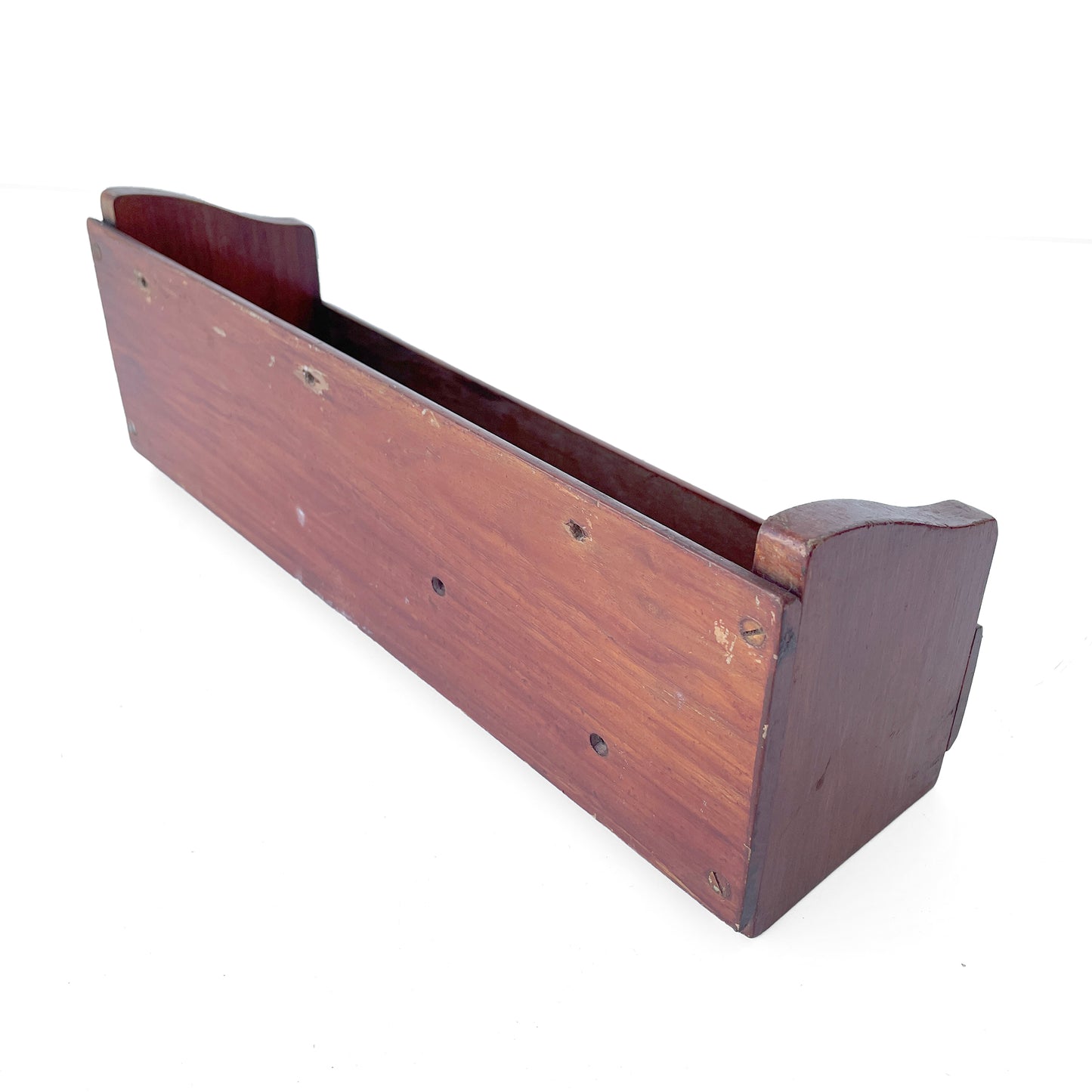 Desktop or Wall Mounted Shelf from a 1950s Boat