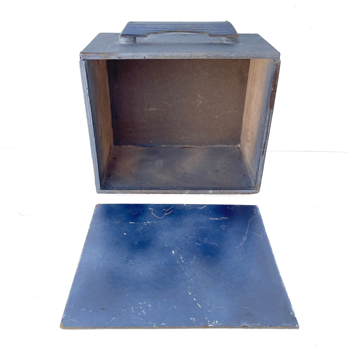 Scratch Built Desktop Storage Box - Blue