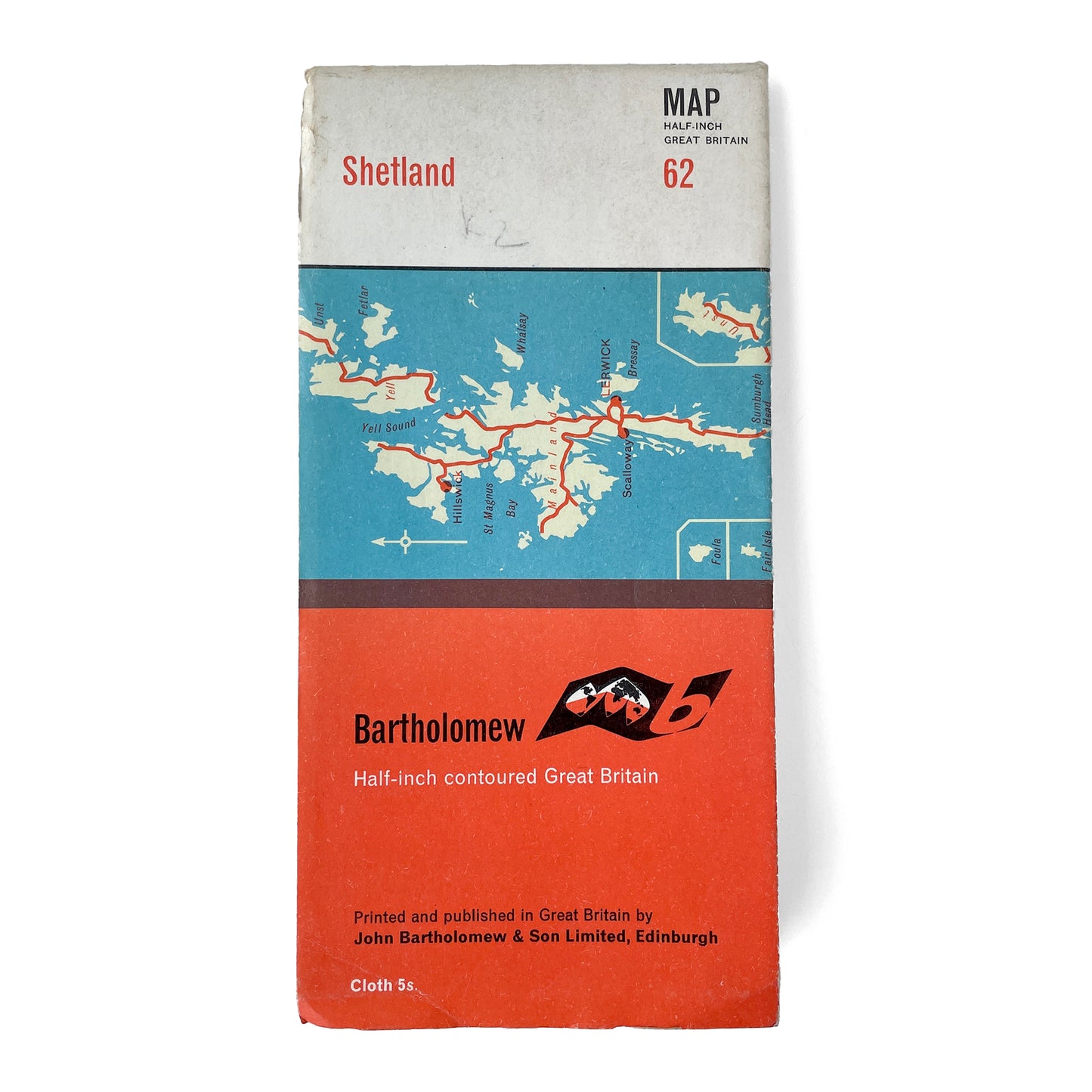 1965 Map of Shetland