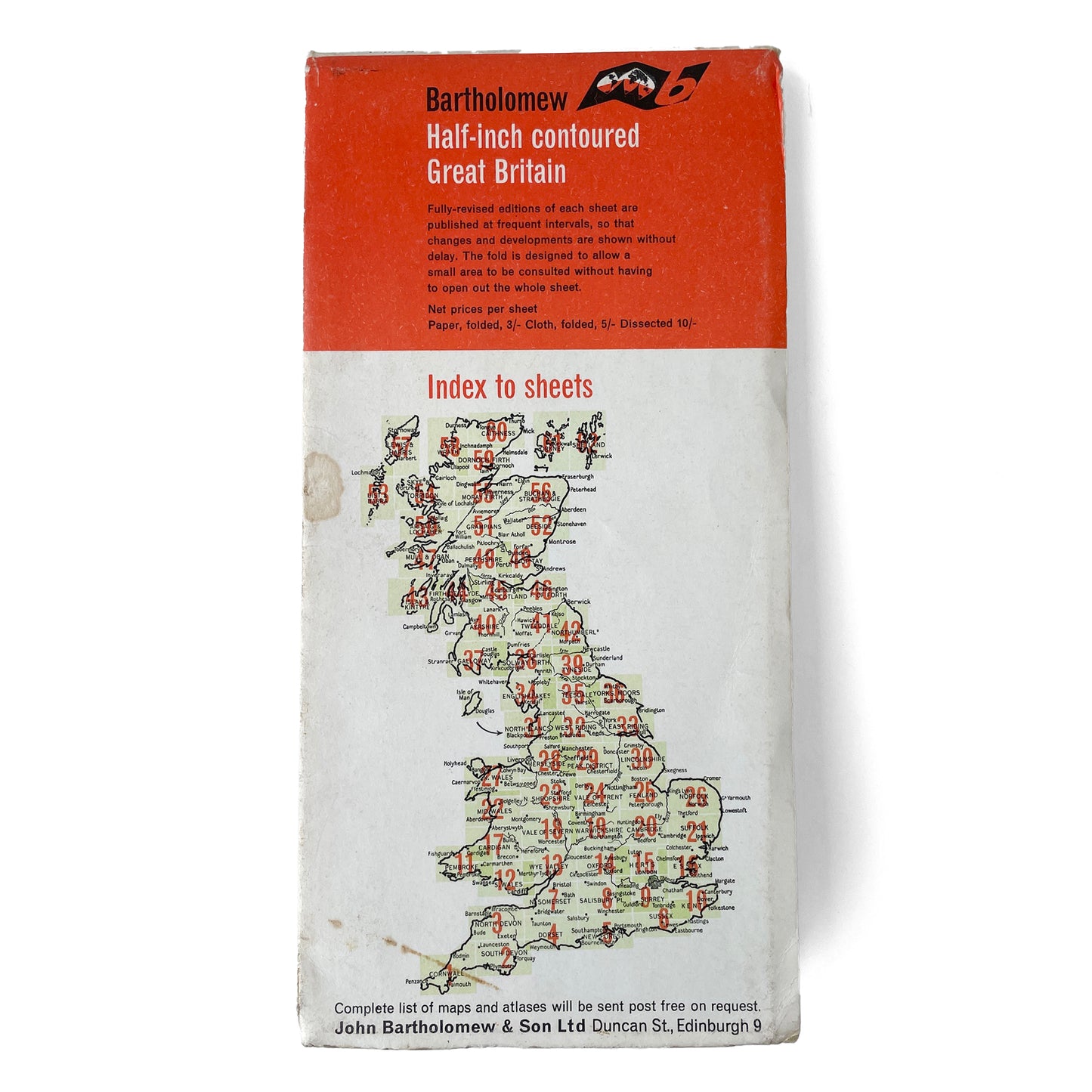 1965 Map of Shetland