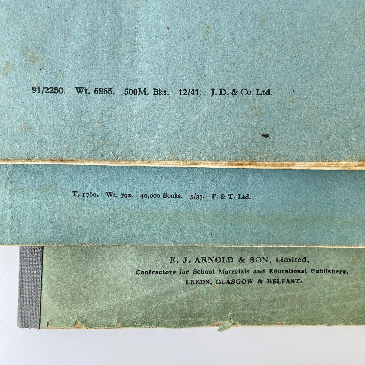 Collection of Two R.A.F and One School Notebooks