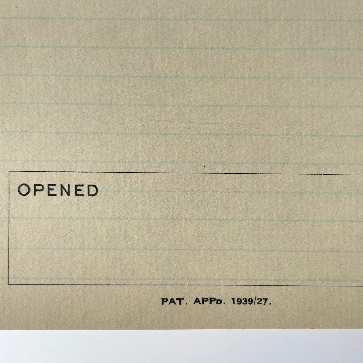 1939 Unused District Bank Account Book