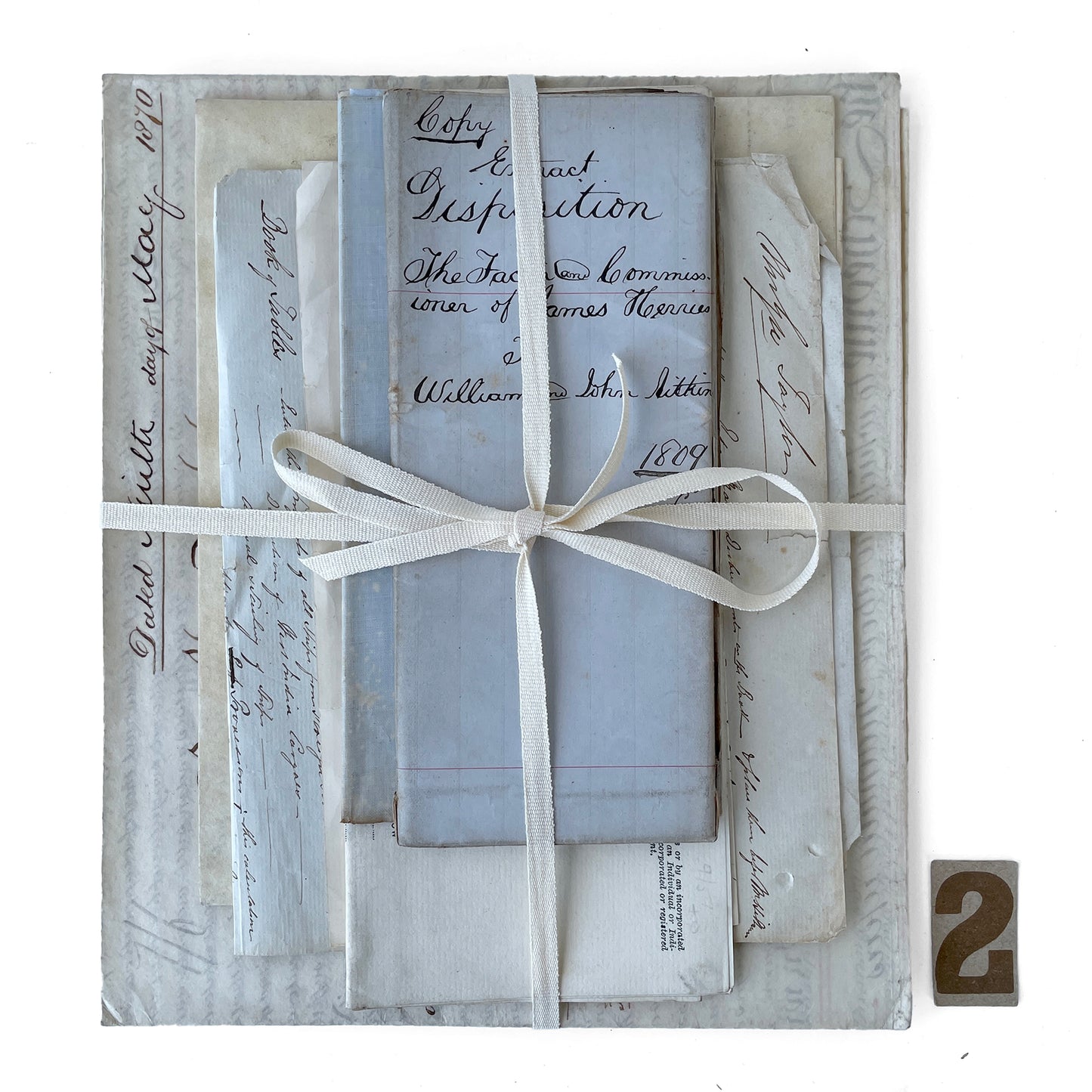 Beautiful Bundle of Legal Documents Circa 1800s – Early 1900s – Bundle 2
