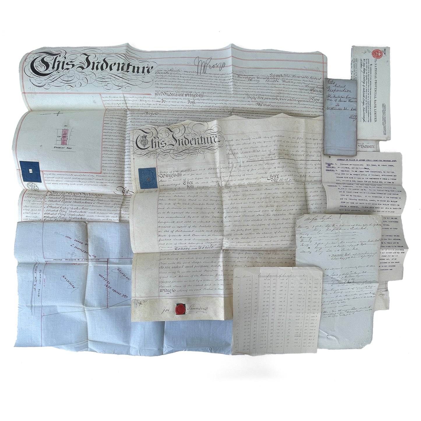 Beautiful Bundle of Legal Documents Circa 1800s – Early 1900s – Bundle 2