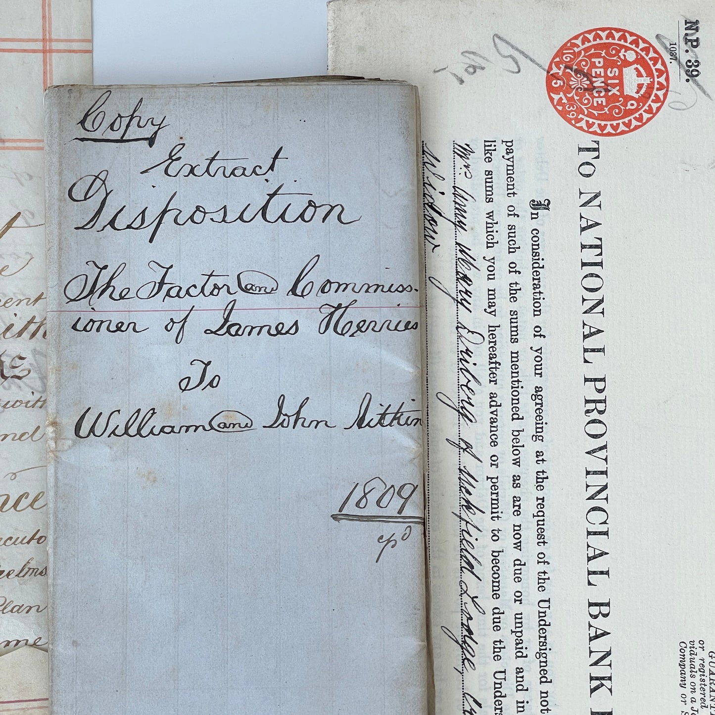 Beautiful Bundle of Legal Documents Circa 1800s – Early 1900s – Bundle 2