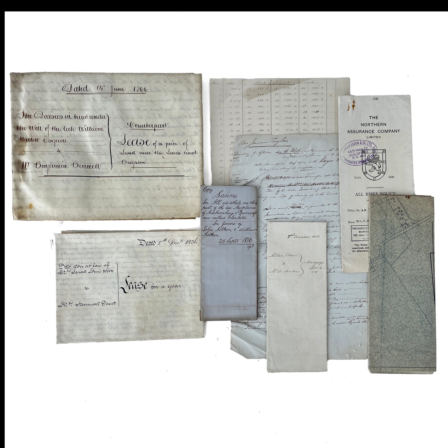 Beautiful Bundle of Legal Documents Circa 1800s – Early 1900s – Bundle 3