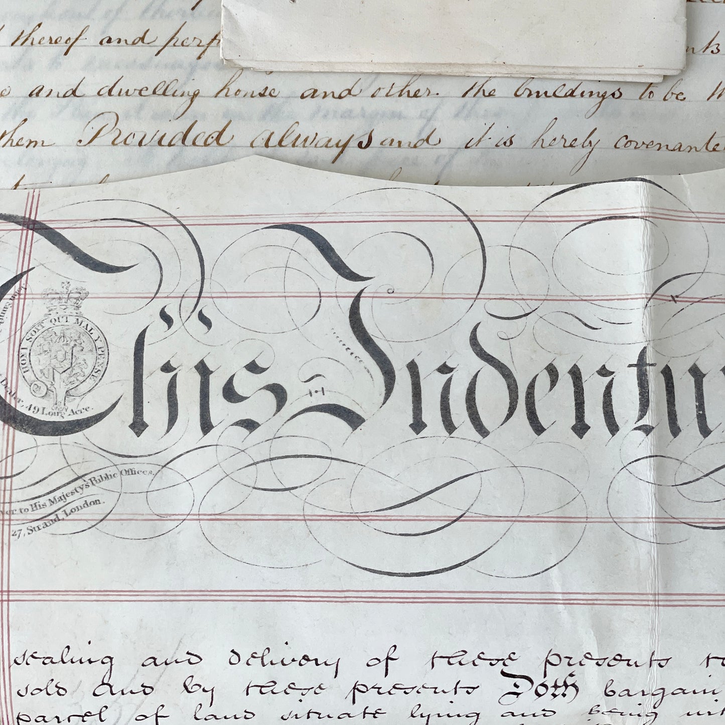 Beautiful Bundle of Legal Documents Circa 1800s – Early 1900s – Bundle 3
