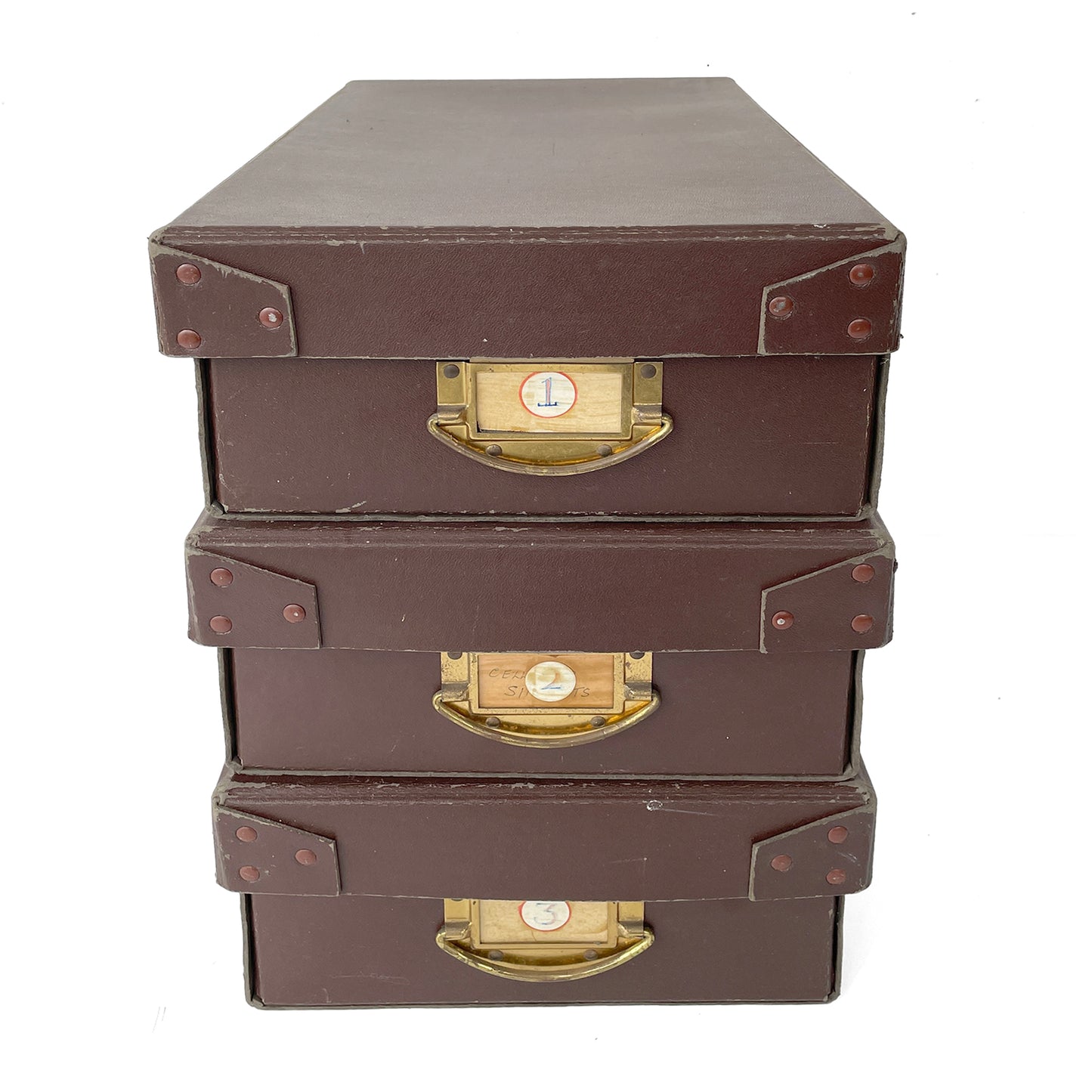Set of Three 1950s Haberdashery Shop Boxes – OPTION A