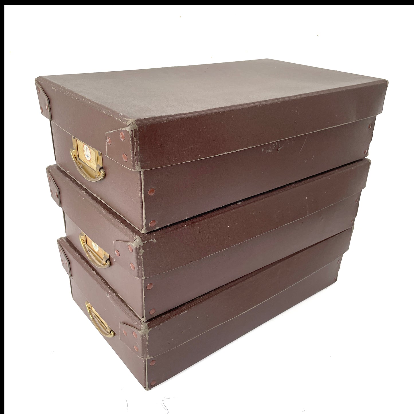 Set of Three 1950s Haberdashery Shop Boxes – OPTION A
