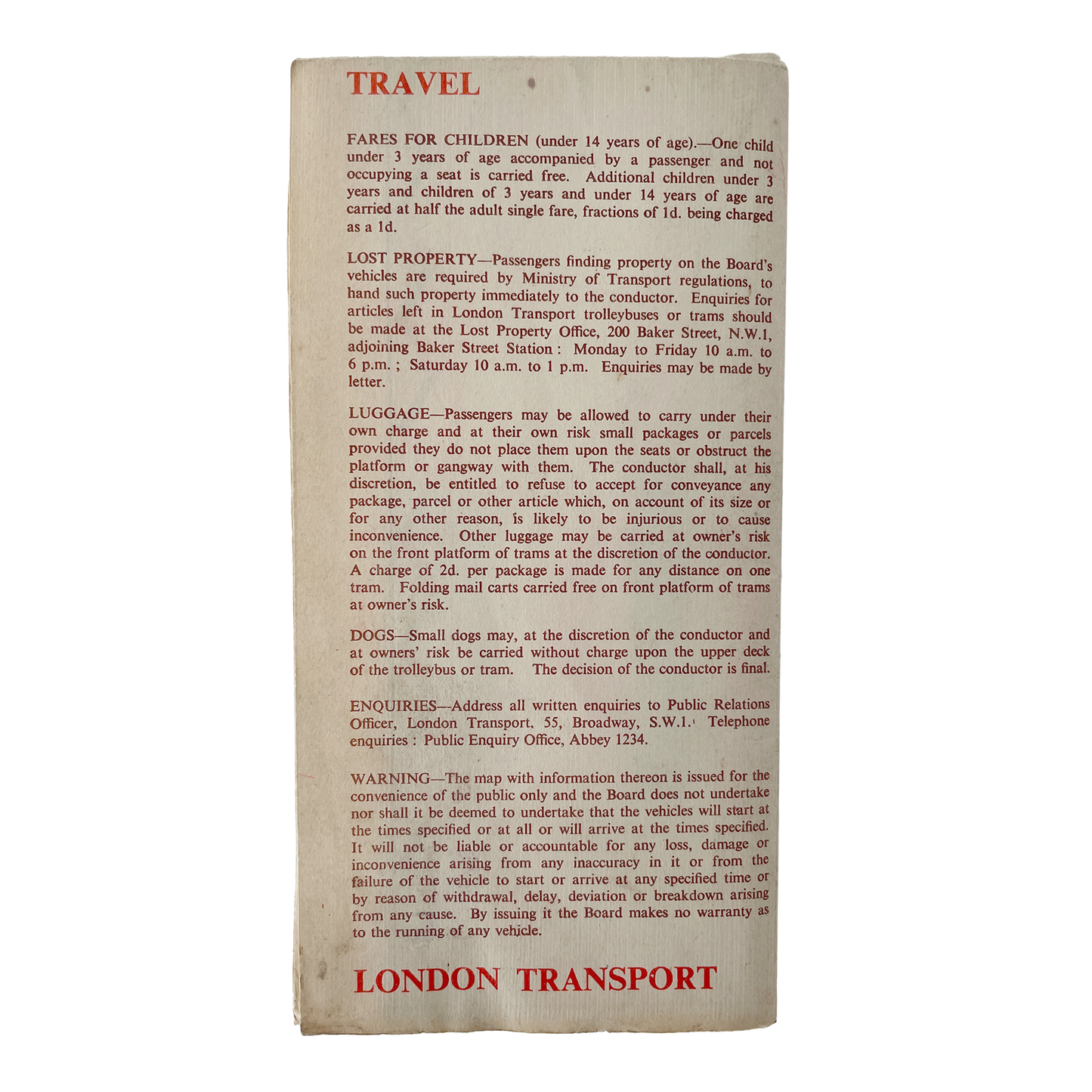 Lovley 1946 Trolleybus & Tram Map of Routes