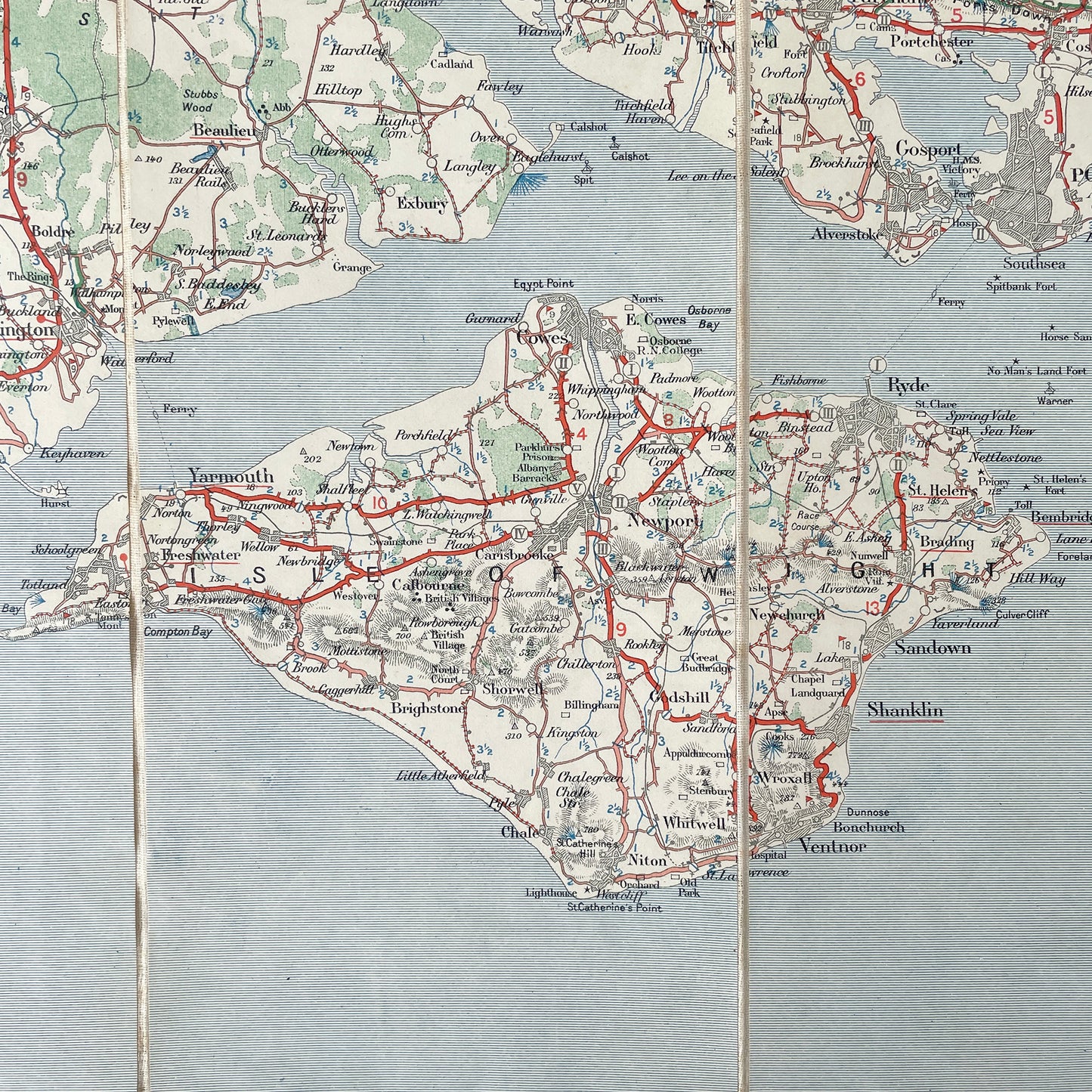 Early 20th Century Map of The Southeast of England
