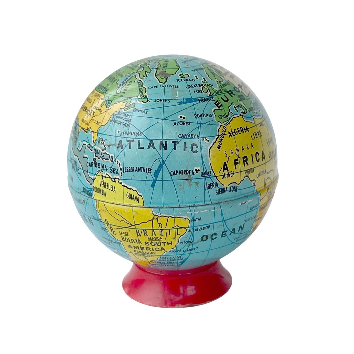 1960s Novelty Globe Pencil Sharpener