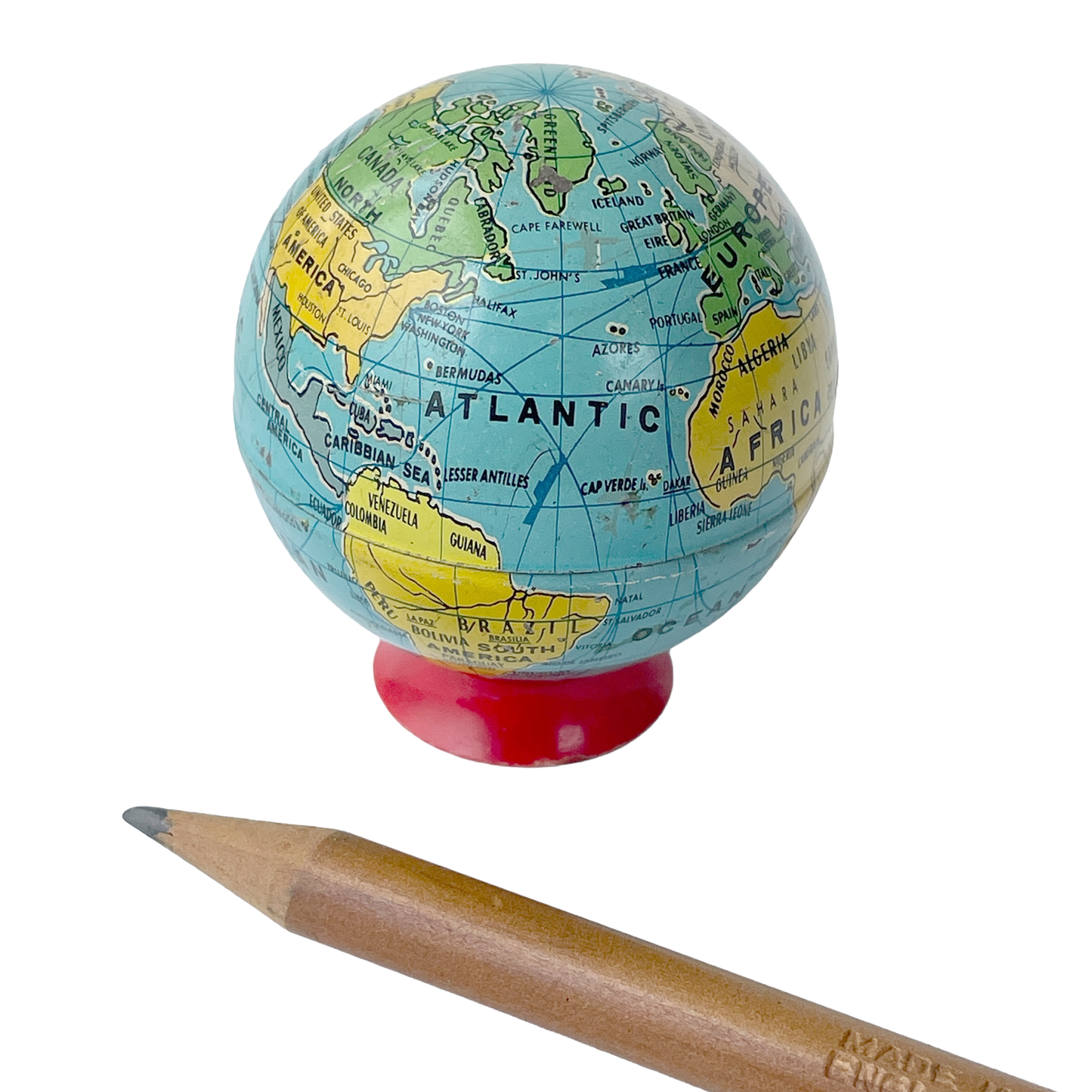 1960s Novelty Globe Pencil Sharpener