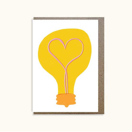 Lightbulb Heart Card