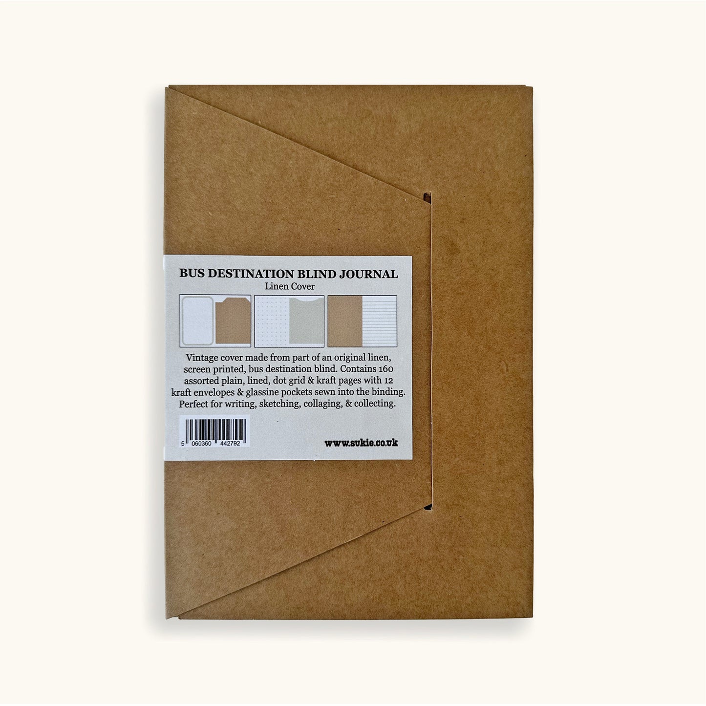 Bus Destination Blind Journal With Linen Cover