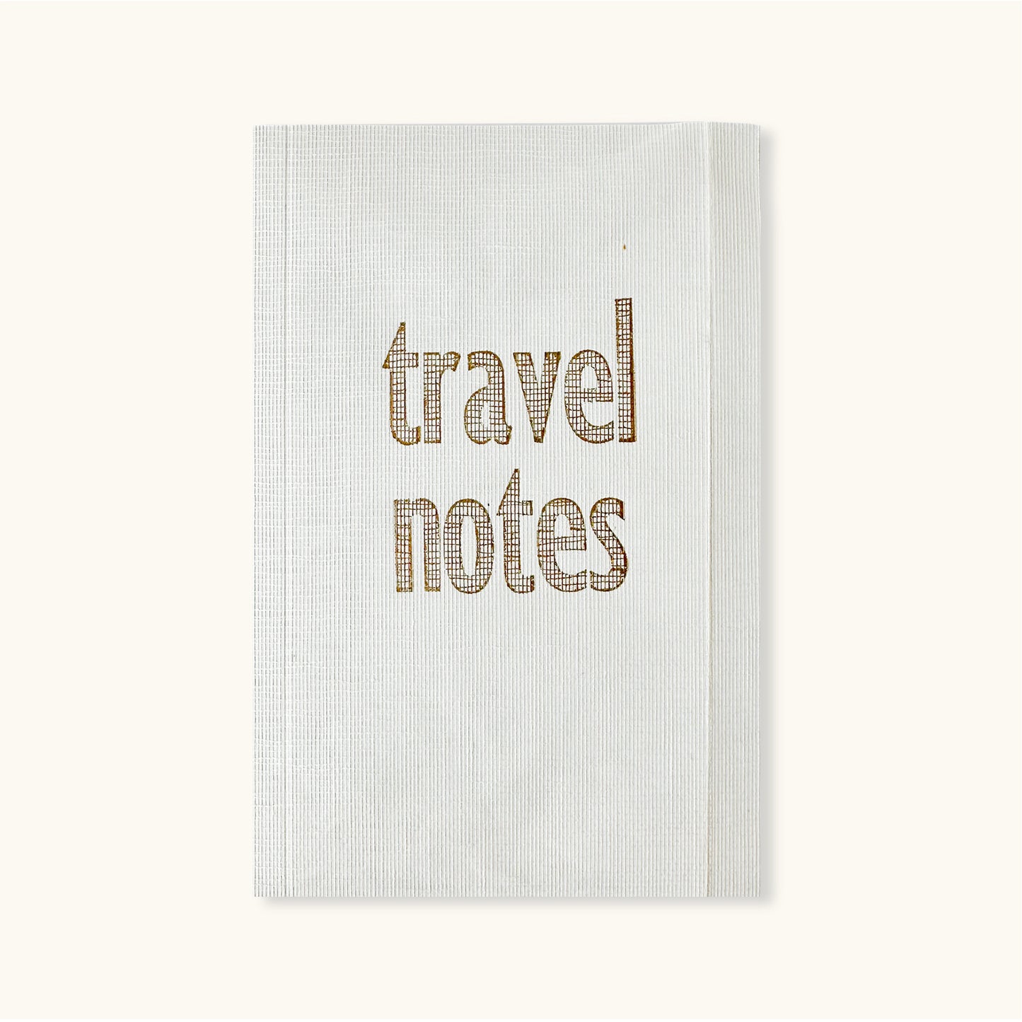 Travel Notes Book With Linen Map Cover