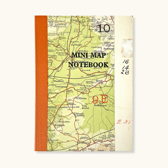 Mini Map Rescued Paper Notebook - Sukie