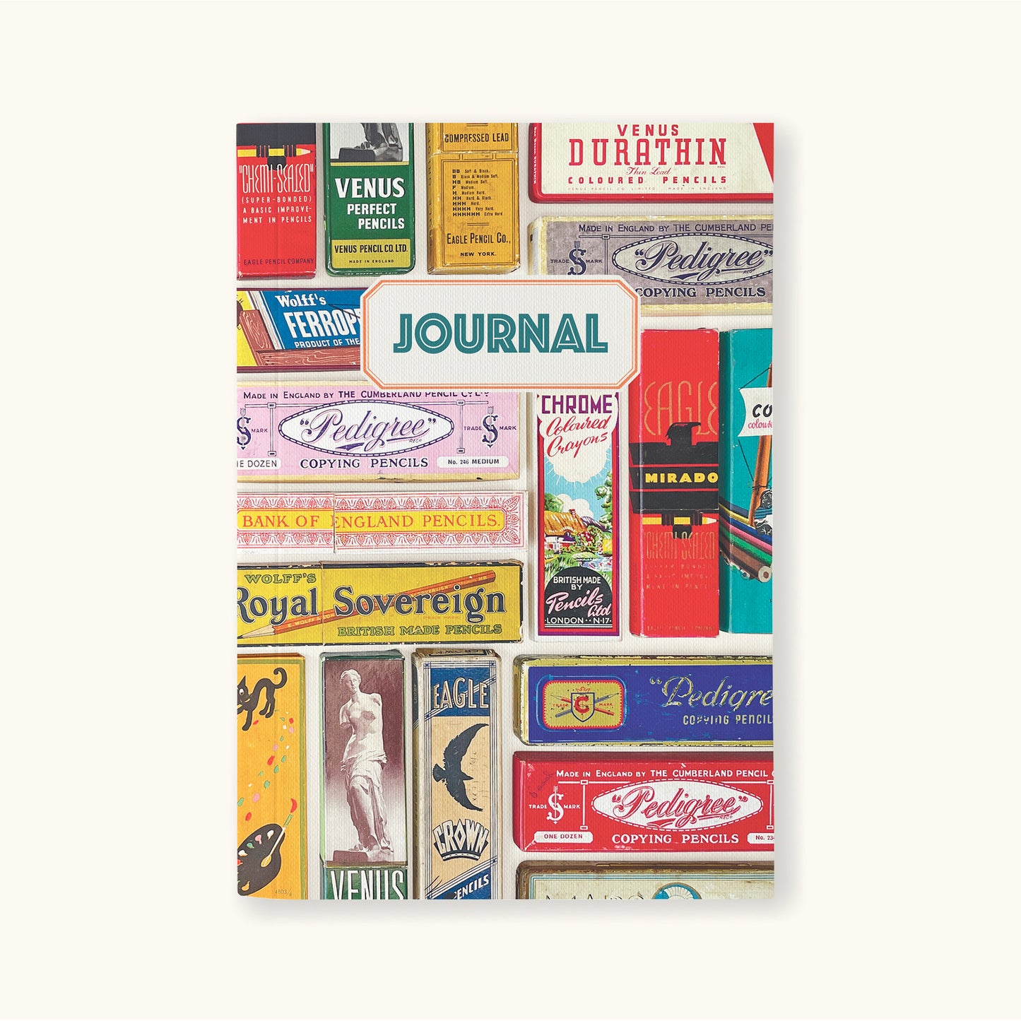 Load image into Gallery viewer, Vintage Pencil Boxes Journal With Assorted Papers - Sukie
