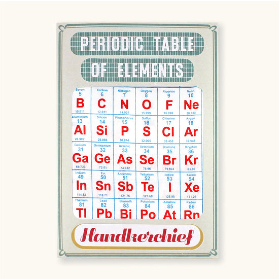 Periodic Table Handkerchief - Sukie