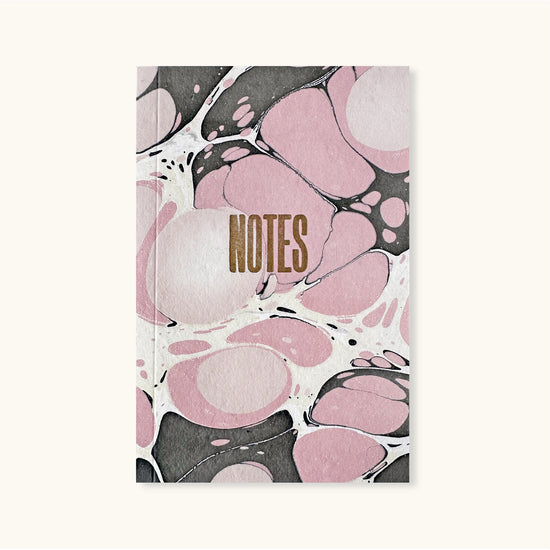 Pink Marbled Notebook