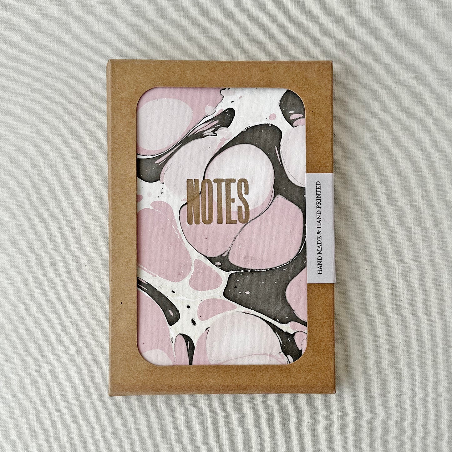 Pink Marbled Notebook