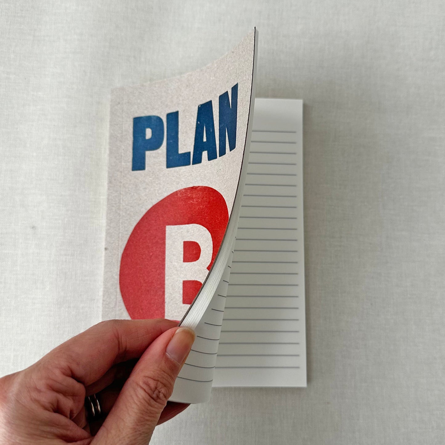 Plan B Typography Notebook With Lined Pages