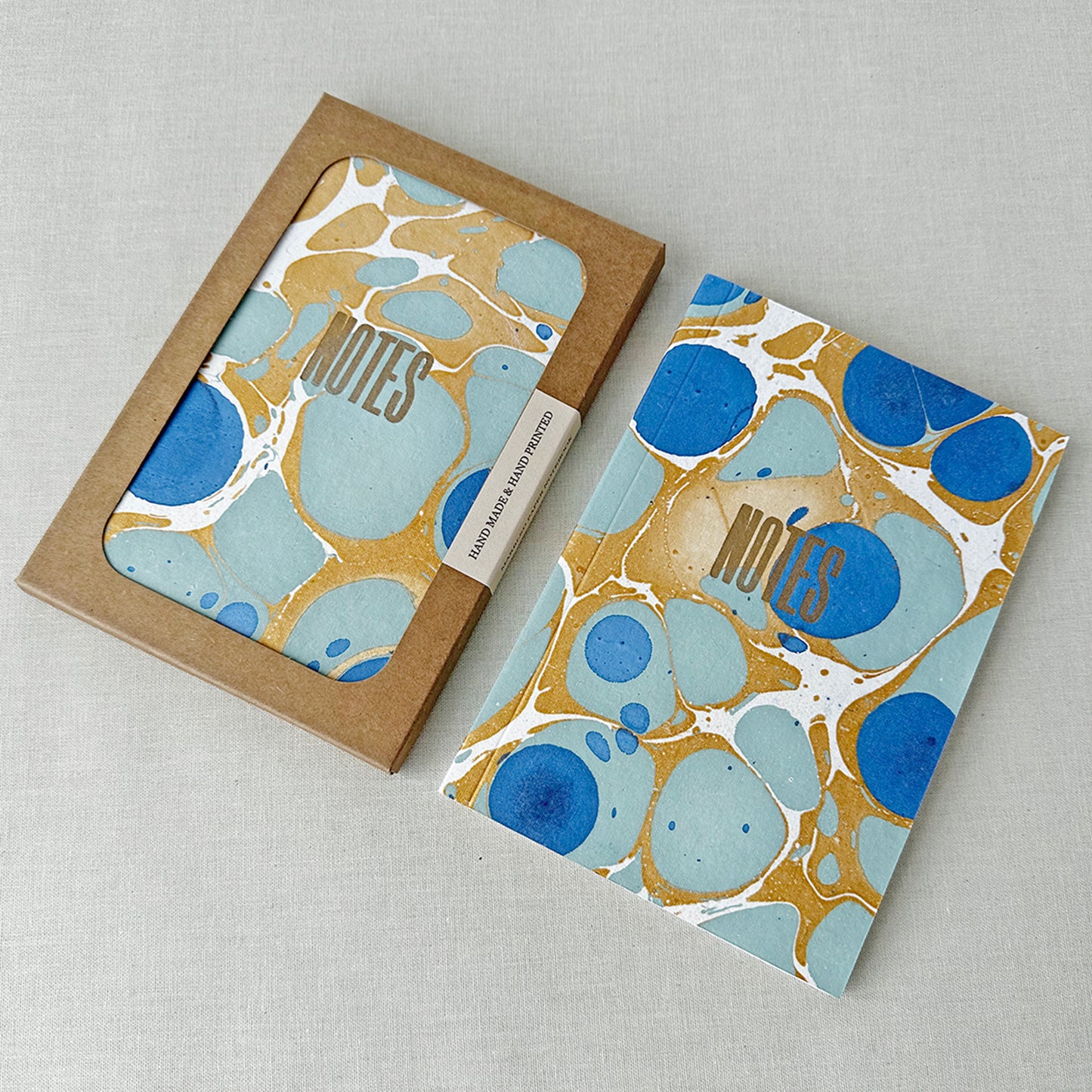 Royal Blue Marbled Notebook