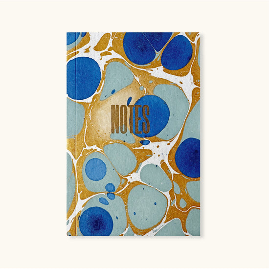 Royal Blue Marbled Notebook