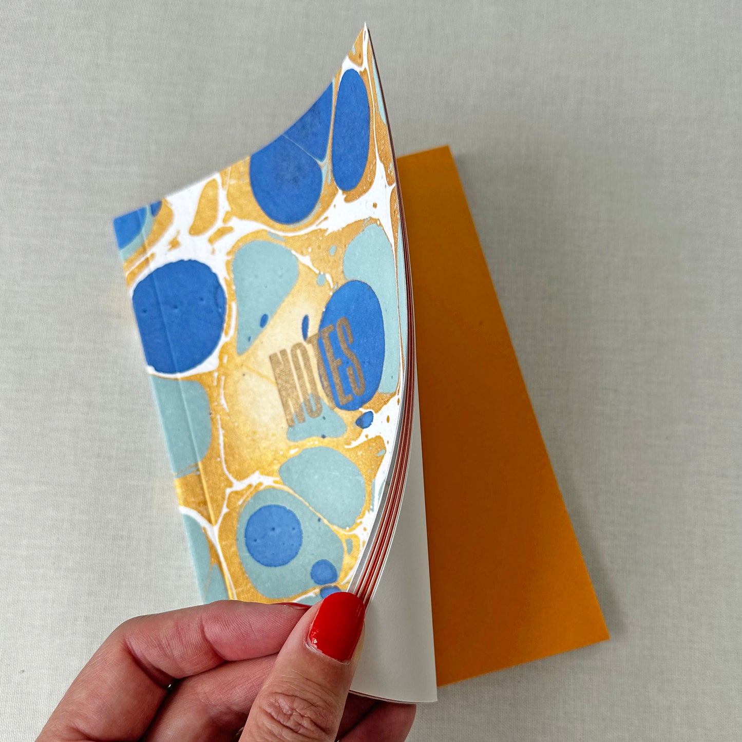 Royal Blue Marbled Notebook